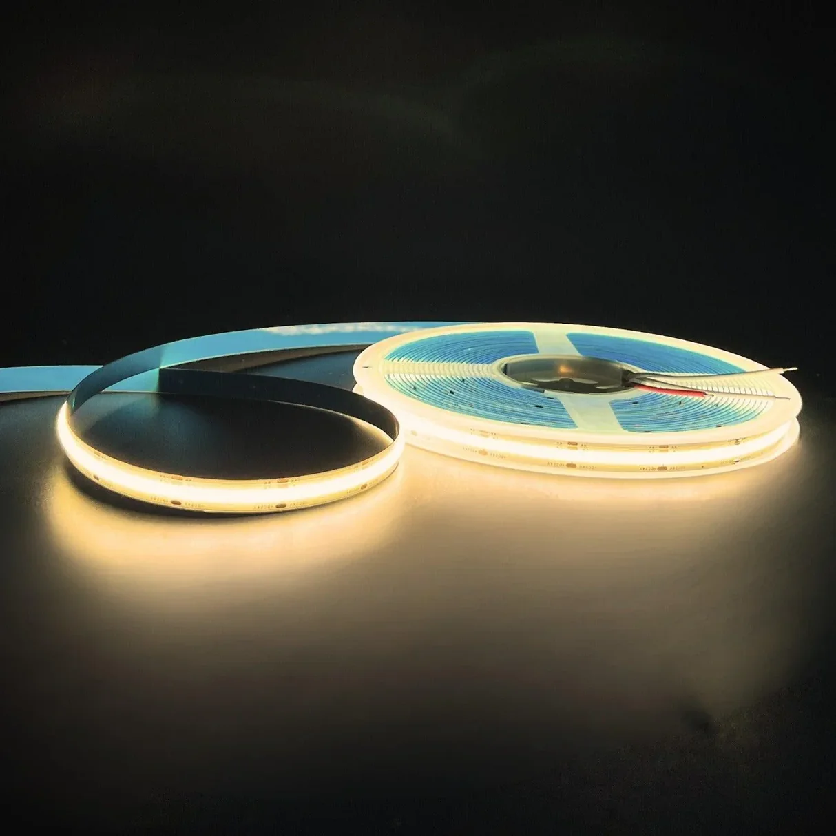 cct cob led strip 2700k to 6500k 24v 480 leds/m ip20 8mm wide