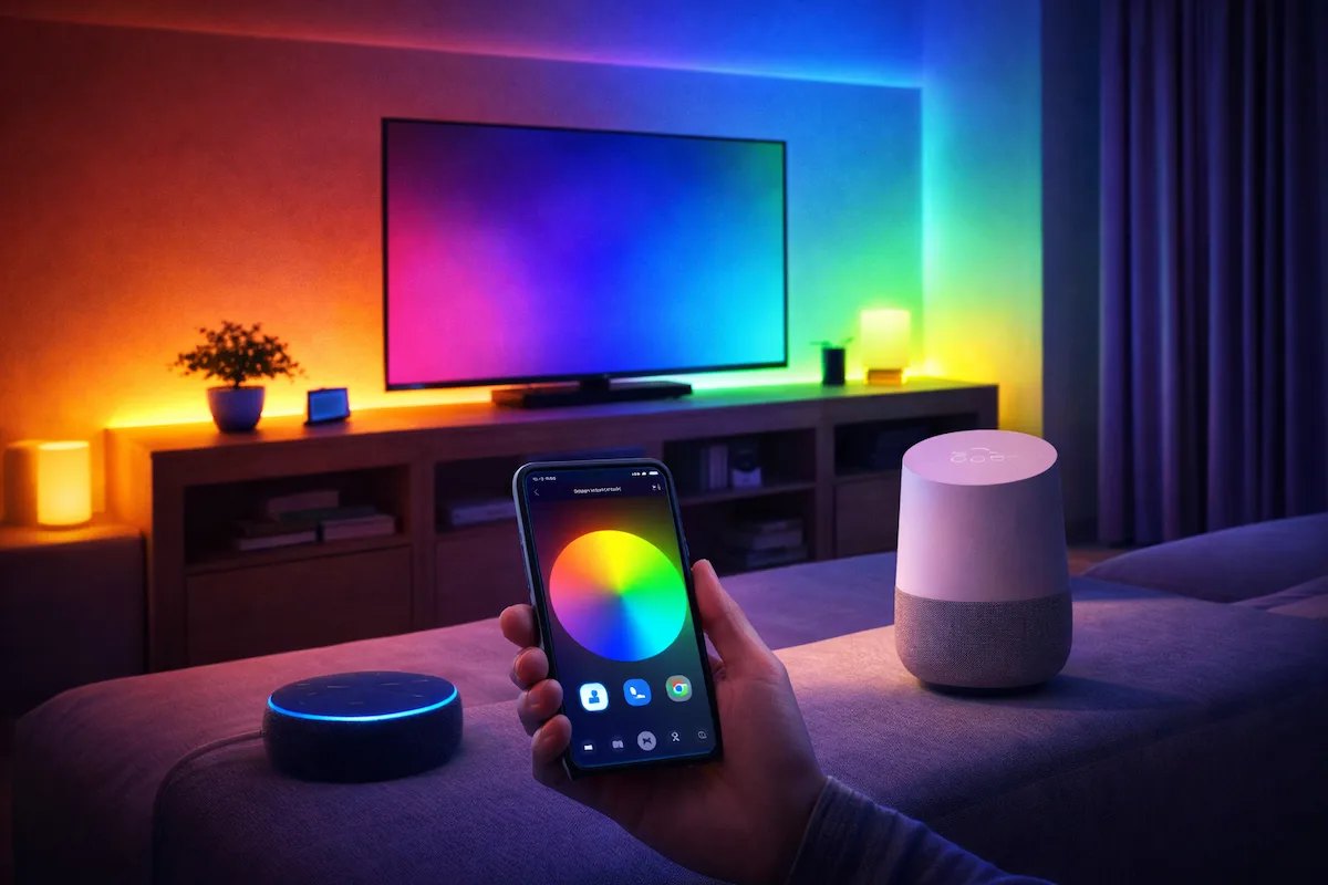 connecting your new led setup to alexa and google home