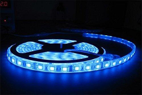 blue led strip 12v 5050 ip65 waterproof 60led/m 5 metre